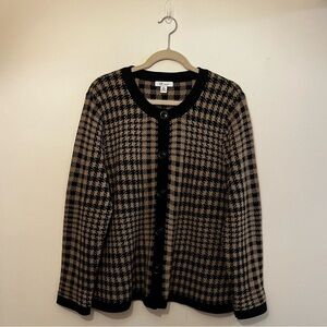 Vintage The Tog Shop Plaid Button Cardigan